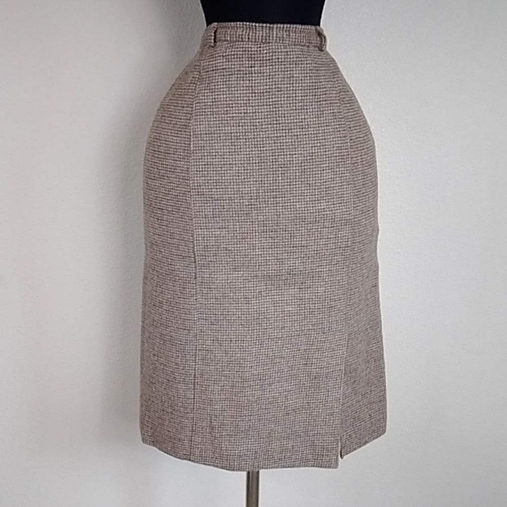 VTG VINCENTE SKIRT 100%WOOL MADE IN U.S.A POLKA WOMEN SIZE 6